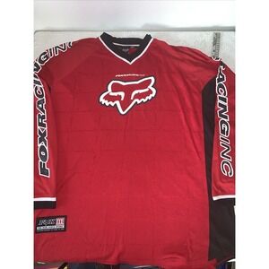 Fox Pro Issue Sports Apparel Jersey Shirt XXXL Red Black Y2K